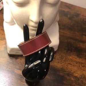 Red leather bracelet ❤️